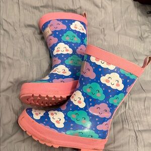 Hatley Colorful Cloud Pattern Rain Boots